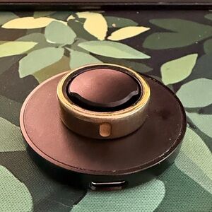 Oura Ring Charging Dock with Gold and Black Accent